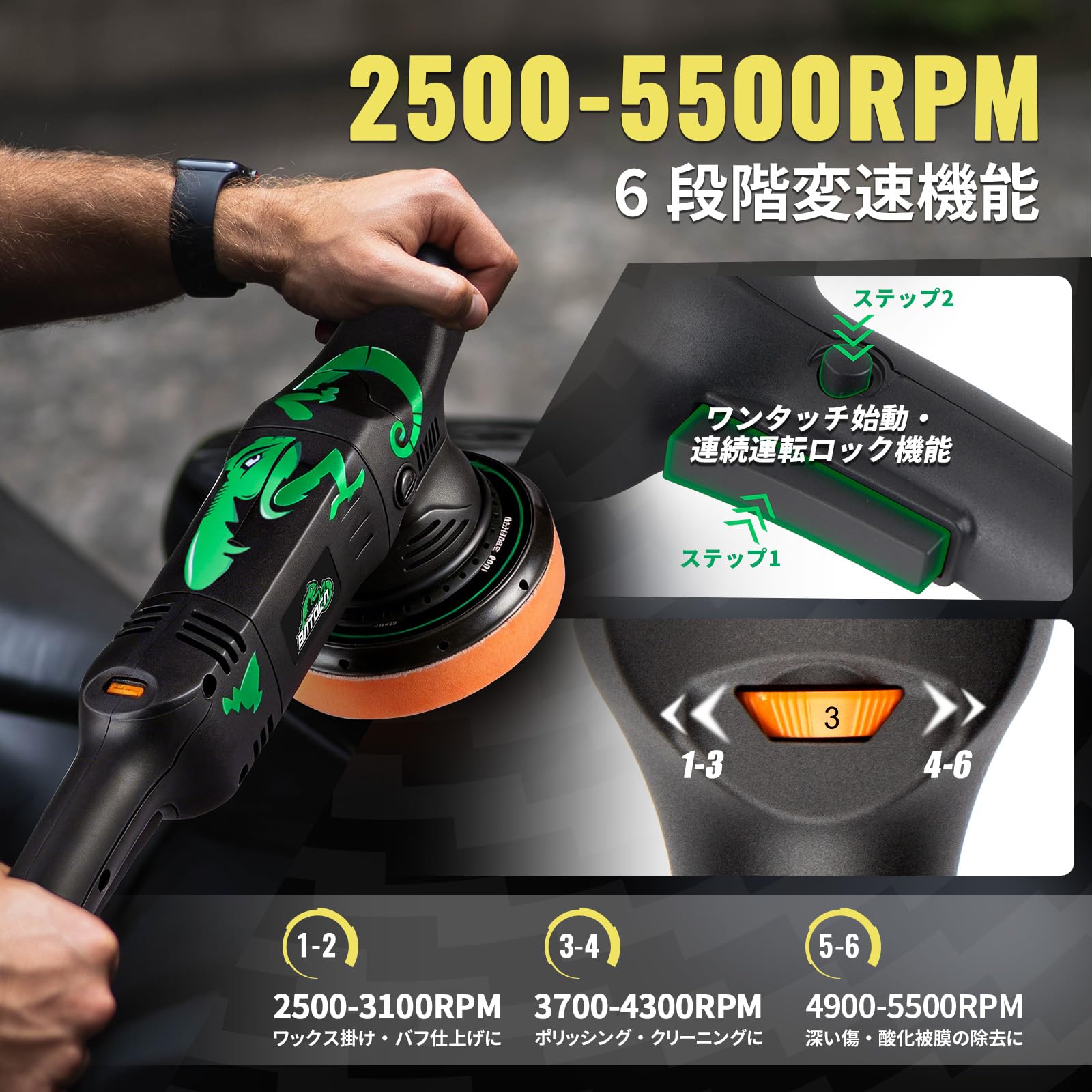 Amazon | 【2026モデル】BATOCA T1 ポリッシャー ダブルアクション